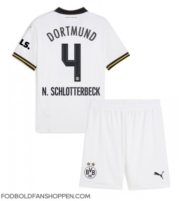 Borussia Dortmund Nico Schlotterbeck #4 Tredjetrøje Børn 2024-25 Kortærmet (+ Korte bukser)